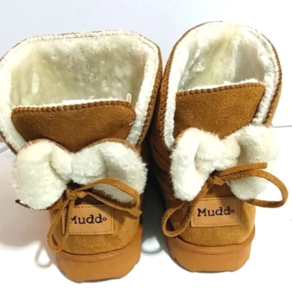 MUDD CAMEL BROWN COZY FUR LINED CHERRY ANKLE BOOTS SIZE 7 NWT - Picture 4 of 7